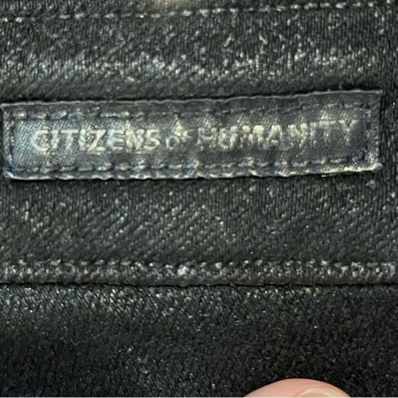 CITIZENS OF HUMANITY Racer Coated Skinny Jeans Black Women’s Size 30 - Picture 8 of 10